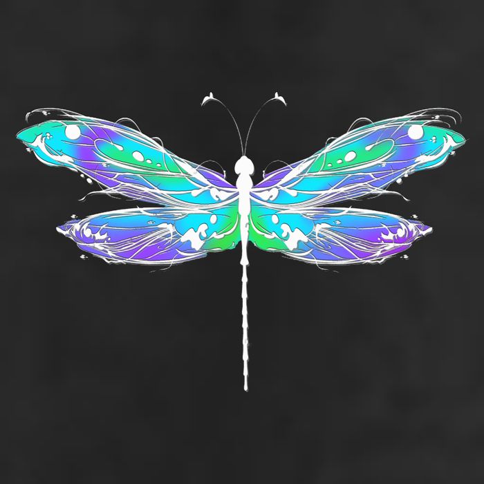Colorful Dragonfly Garment-Dyed Heavyweight T-Shirt