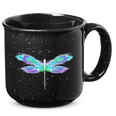 Colorful Dragonfly 15oz Campfire Ceramic Mug