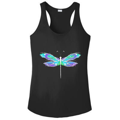 Colorful Dragonfly Ladies PosiCharge Competitor Racerback Tank