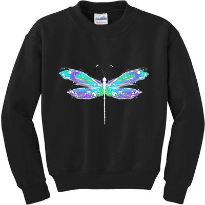 Colorful Dragonfly Kids Sweatshirt