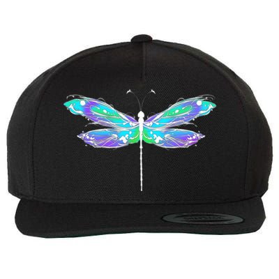 Colorful Dragonfly Wool Snapback Cap