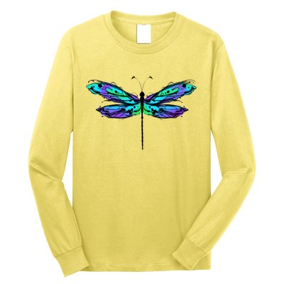 Colorful Dragonfly Long Sleeve Shirt