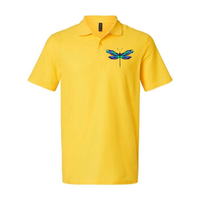 Colorful Dragonfly Softstyle Adult Sport Polo