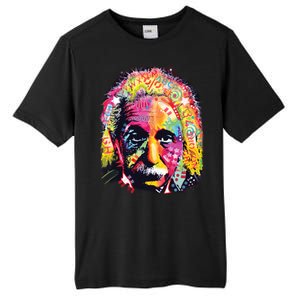 Colorful Einstein Trippy Face Tall Fusion ChromaSoft Performance T-Shirt