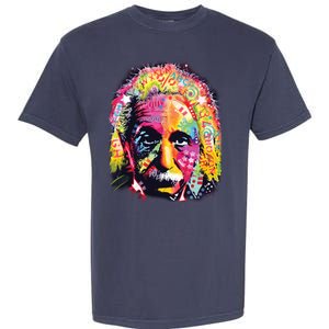 Colorful Einstein Trippy Face Garment-Dyed Heavyweight T-Shirt