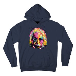 Colorful Einstein Trippy Face Hoodie