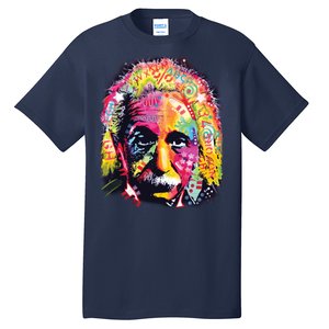 Colorful Einstein Trippy Face Tall T-Shirt