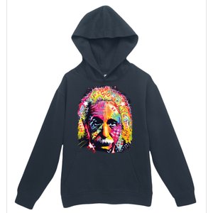 Colorful Einstein Trippy Face Urban Pullover Hoodie