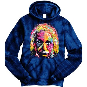 Colorful Einstein Trippy Face Tie Dye Hoodie