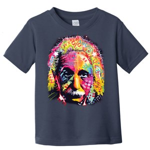 Colorful Einstein Trippy Face Toddler T-Shirt