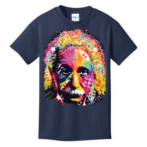 Colorful Einstein Trippy Face Kids T-Shirt