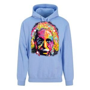 Colorful Einstein Trippy Face Unisex Surf Hoodie