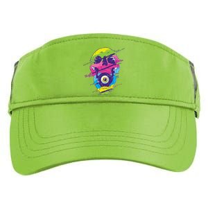 Colorful Eye Skull Adult Drive Performance Visor