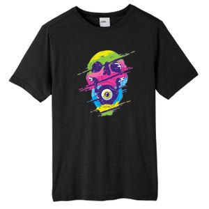 Colorful Eye Skull Tall Fusion ChromaSoft Performance T-Shirt