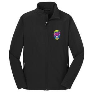 Colorful Eye Skull Core Soft Shell Jacket