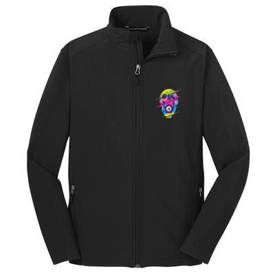 Colorful Eye Skull Core Soft Shell Jacket