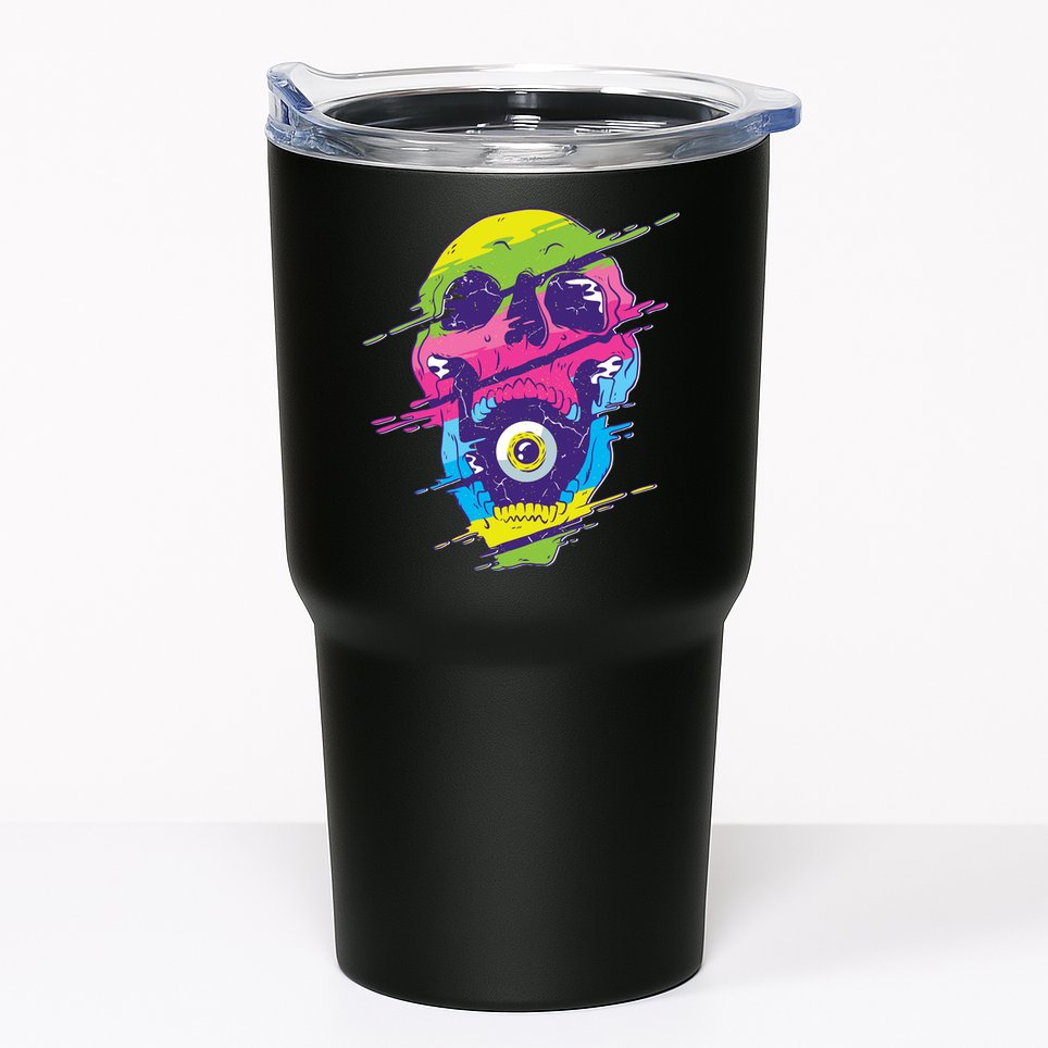 Colorful Eye Skull Tumbler