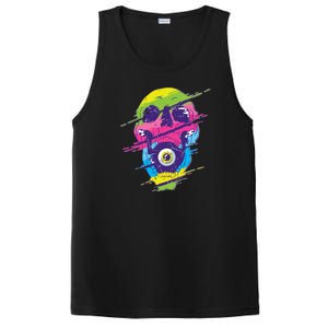 Colorful Eye Skull PosiCharge Competitor Tank