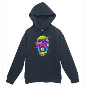 Colorful Eye Skull Urban Pullover Hoodie