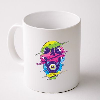 Colorful Eye Skull Coffee Mug