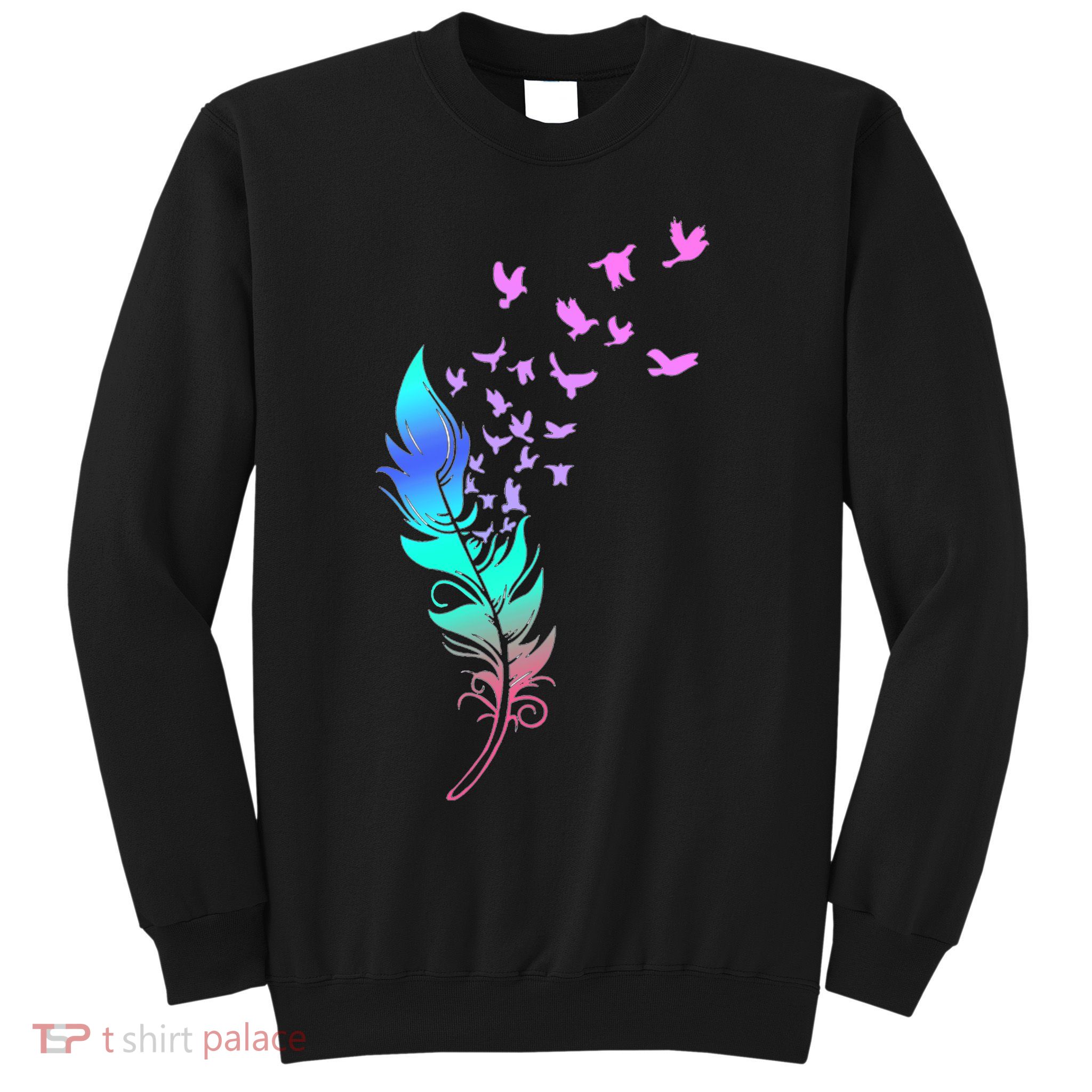 Colorful Feather Sweatshirt
