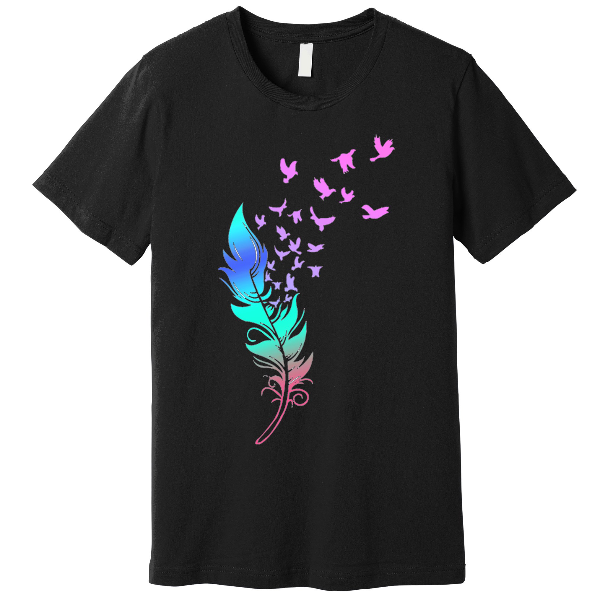 Colorful Feather Premium T-Shirt