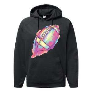 Colorful Football Graphic Performance Fleece Hoodie