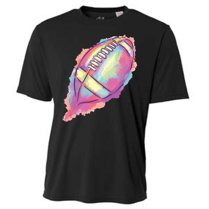 Colorful Football Graphic Cooling Performance Crew T-Shirt