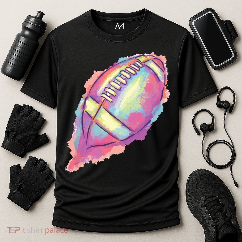 Colorful Football Graphic Performance Shirt