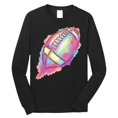 Colorful Football Graphic Long Sleeve Shirt