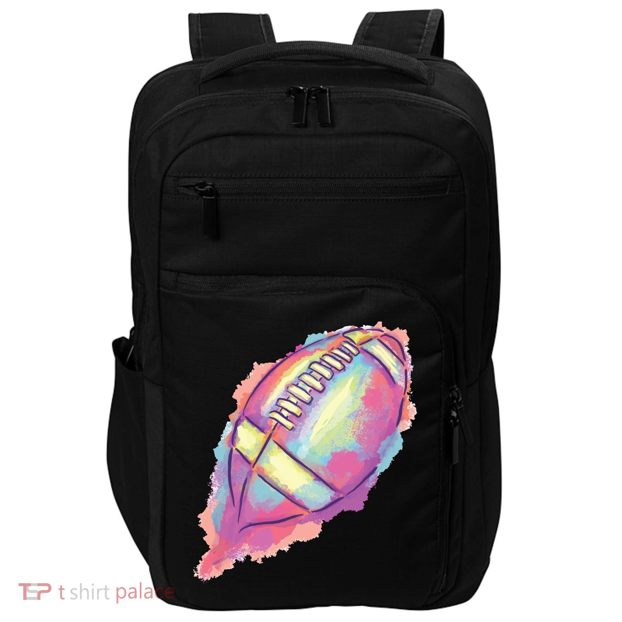 Colorful Football Graphic Impact Tech Backpack