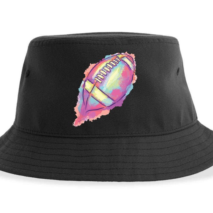 Colorful Football Graphic Sustainable Bucket Hat