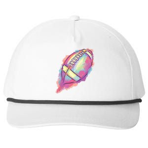 Colorful Football Graphic Snapback Five-Panel Rope Hat