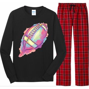 Colorful Football Graphic Long Sleeve Pajama Set