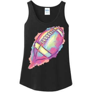 Colorful Football Graphic Ladies Essential Tank