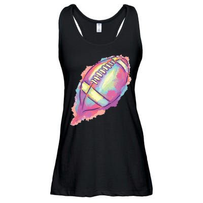 Colorful Football Graphic Ladies Essential Flowy Tank