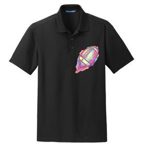 Colorful Football Graphic Dry Zone Grid Polo