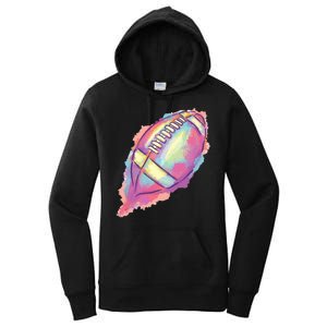 Colorful Football Graphic Women's Pullover Hoodie