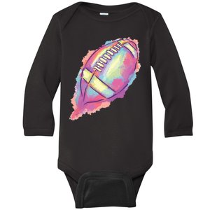 Colorful Football Graphic Baby Long Sleeve Bodysuit