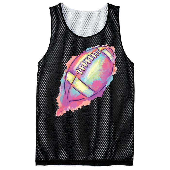 Colorful Football Graphic Mesh Reversible Basketball Jersey Tank