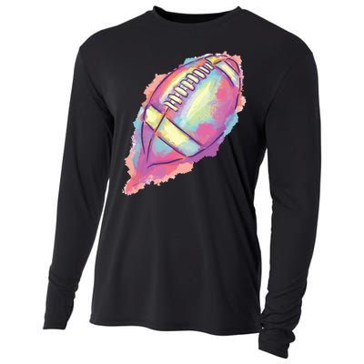 Colorful Football Graphic Cooling Performance Long Sleeve Crew