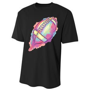 Colorful Football Graphic Performance Sprint T-Shirt