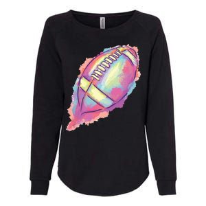 Colorful Football Graphic Womens California Wash Sweatshirt