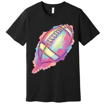 Colorful Football Graphic Premium T-Shirt