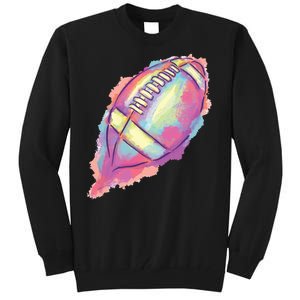 Colorful Football Graphic Tall Sweatshirt