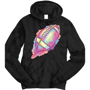 Colorful Football Graphic Tie Dye Hoodie