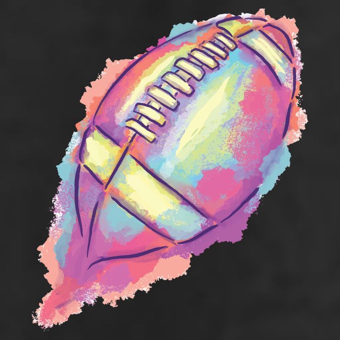 Colorful Football Graphic Trucker Hat