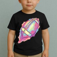 Colorful Football Graphic Toddler T-Shirt