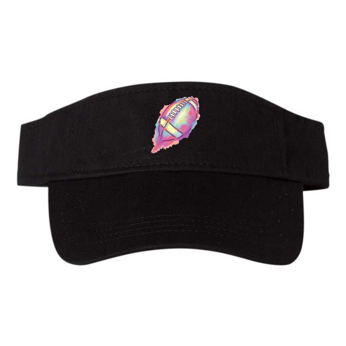 Colorful Football Graphic Valucap Bio-Washed Visor