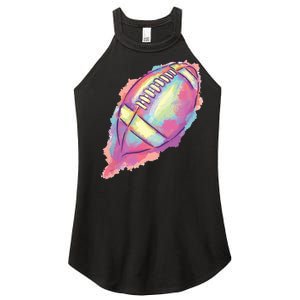 Colorful Football Graphic Women's Perfect Tri Rocker Tank